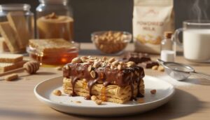 Ciasto jak popularny batonik. Wygląda efektownie, a przepis jest prosty