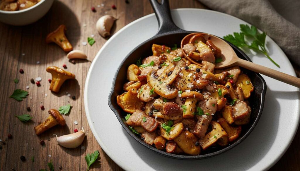 Smażę pieczarki tylko na tym tłuszczu. Są złociste, jędrne i nie puszczają ani kropli wody