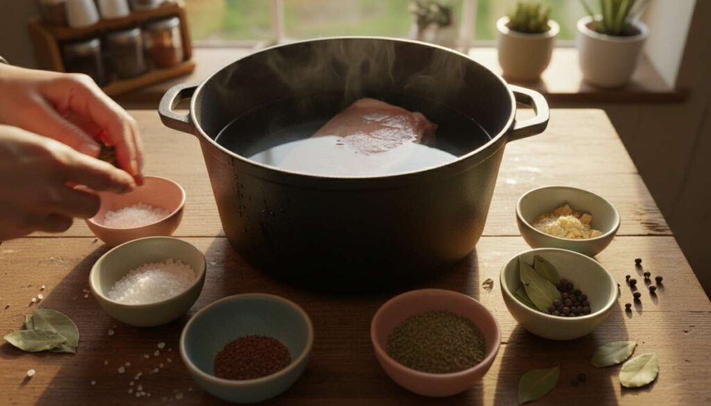 Wkładam do garnka i zostawiam na noc. Rano kroję coś lepszego niż sklepowa wędlina